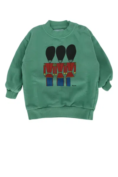 Bobo Choses Baby Little Tin Soldiers Sweatshirt In Green