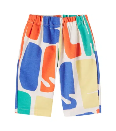 Bobo Choses Baby Logo Printed Cotton Pants In Multi