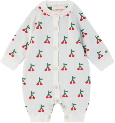 Bobo Choses Baby Off-white Cherry All Over Bodysuit In Offwhite