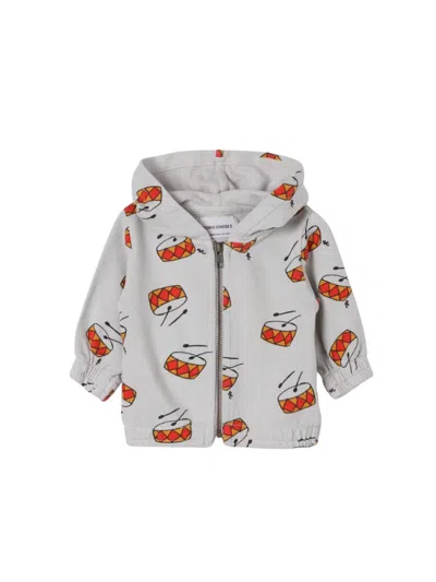 Bobo Choses Baby Play The Drum Hoodie In White