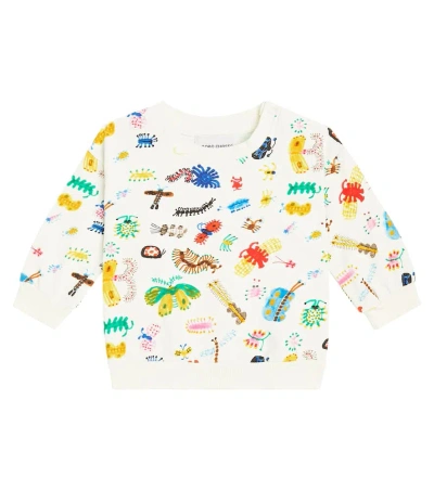 Bobo Choses Baby Printed Cotton-blend Jersey Sweatshirt In Offwhite