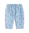Bobo Choses Baby Printed Cotton-blend Straight Pants In Blue