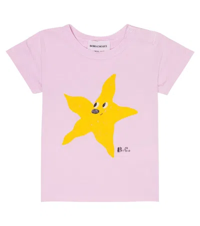 Bobo Choses Baby Printed Cotton Jersey T-shirt In Lavender