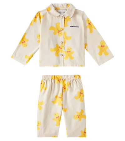Bobo Choses Baby Bedruckter Pyjama Aus Baumwolle In Weiss