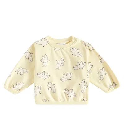 Bobo Choses Baby Printed Jersey Sweatshirt In Yellow