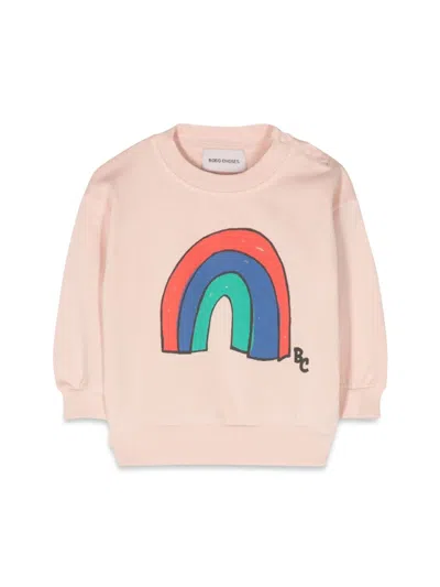 Bobo Choses Baby Rainbow Sweatshirt In Pink
