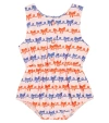 BOBO CHOSES BABY RIBBON BOW COTTON PLAYSUIT