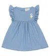 Bobo Choses Baby Kleid Aus Baumwolle In Light Blue