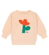 Bobo Choses Baby Sea Flower Cotton Sweatshirt In Light Pink