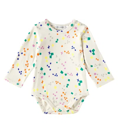 Bobo Choses Baby Sparkles Cotton-blend Bodysuit In White