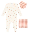 BOBO CHOSES BABY TOMATO ONESIE, BLANKET AND BIB SET