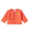 Bobo Choses Baby Vichy Padded Cotton-blend Jacket In Pink