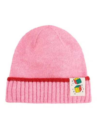 Bobo Choses Beanie Hat With Logo In Pink