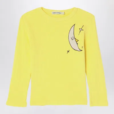 Bobo Choses Beneath The Moon Graphic Mini Tee In Yellow