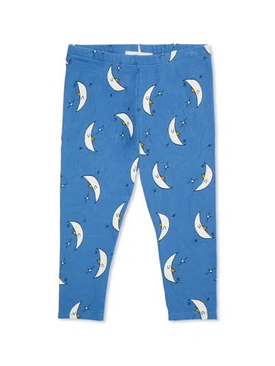 Bobo Choses Babies' Beneath The Moon Leggings In Blue