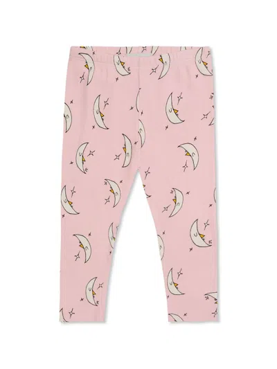 Bobo Choses Babies' Beneath The Moon Leggings In Pink