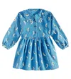 Bobo Choses Beneath The Moon Printed Cotton Dress In Blue