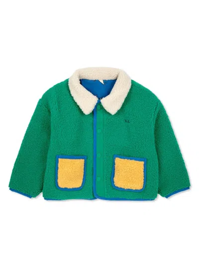Bobo Choses Beneath The Moon Reversible Jacket In Green
