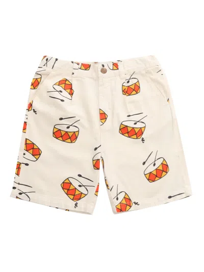 Bobo Choses Kids' Bermuda With Prints In White