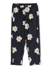 Bobo Choses Printed Cotton Chino Pants In Blue