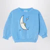 Bobo Choses Blue Beneath The Moon Sweatshirt In Light Blue