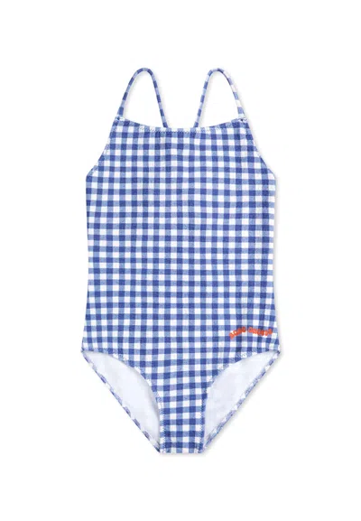 Bobo Choses Kids' Blue Swimsuit For Girl With Logo