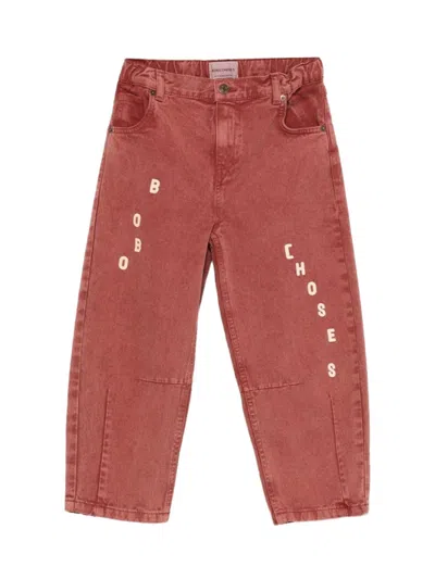 Bobo Choses Pants With Logo In Brown