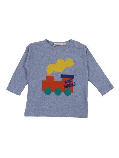 Bobo Choses Babies' Bobo Choo Choo T-shirt In Blue