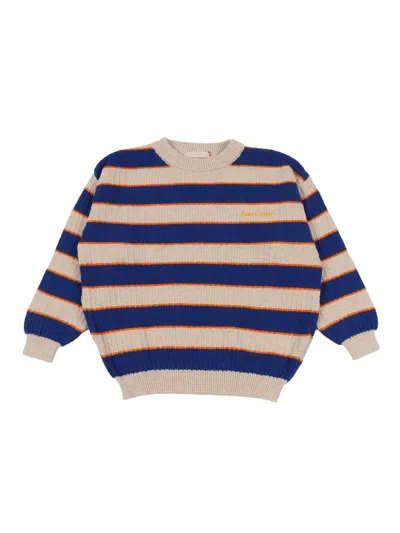 Bobo Choses Kids'   Striped Jumper In Blue