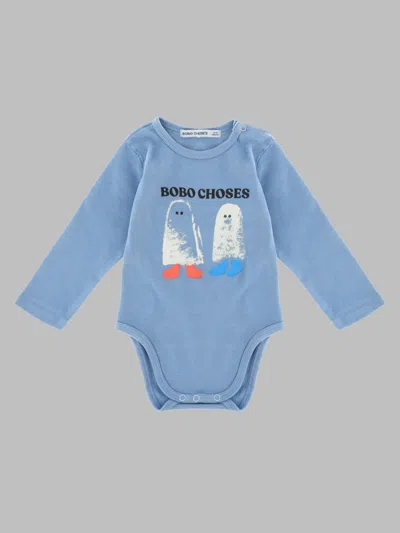 Bobo Choses Booty Ghosts Baby Jumpsuit In Blue
