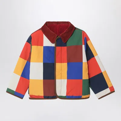 Bobo Choses Kids' Bordeaux Reversible Padded Jacket In Multi