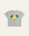 Bobo Choses T-shirt Happy Dog Gray In Heather Grey