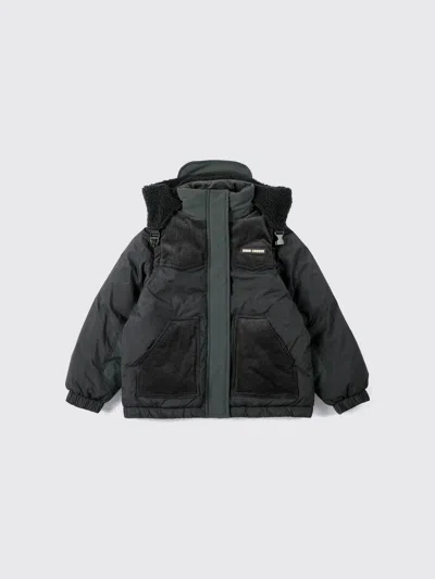 Bobo Choses Kids'  Boy's Quilted Puffer Jacket With Detachable Hood In Blue