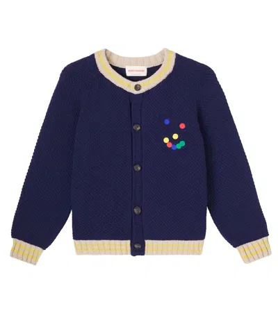 Bobo Choses Kids' Buttoned Cardigan In Blue