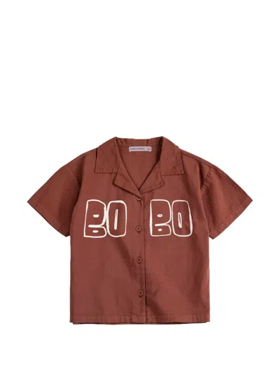 Bobo Choses Buttoned Shirt In Brown