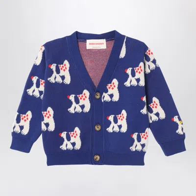 Bobo Choses Cardigan Fairy Dog Navy Blue