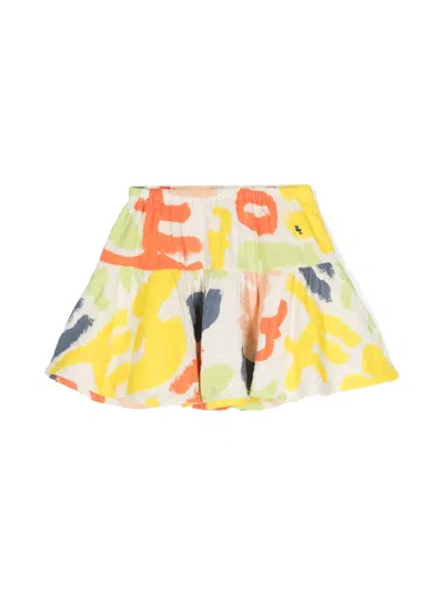 Bobo Choses Kids' Carnival Abstract-print Skirt In White