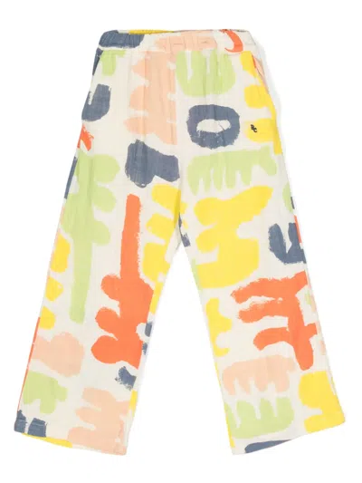 Bobo Choses Kids' Carnival Abstract-print Trousers In White