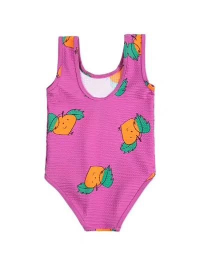 Bobo Choses Babies' Cartoon-print Swimsuit In Pink