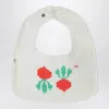 Bobo Choses Check-pattern Bib With Radishes In White