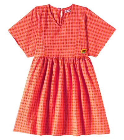 Bobo Choses Kids' Kleid Aus Einem Baumwollgemisch In Pink