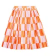 Bobo Choses Checkerboard Pleated Skirt In Red