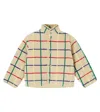 Bobo Choses Checked Teddy Fleece Jacket In Brown