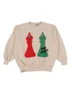 Bobo Choses Checkmate Sweatshirt In Neutral