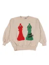 Bobo Choses Checkmate Sweatshirt In White