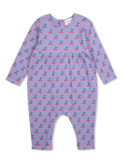 Bobo Choses Cherry All Over Babygrow In Purple