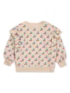 Bobo Choses Cherry-print Sweatshirt In Neutrals