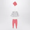 Bobo Choses Cherry Three-piece Set In Cotton Blend In Red
