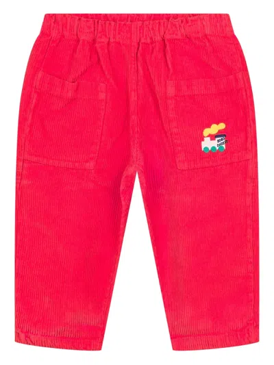 Bobo Choses Babies' Choo Choo Corduroy Trousers In Red