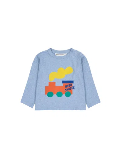 Bobo Choses Choo Choo Mini T-shirt In Blue
